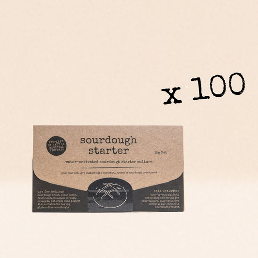 100 x Sourdough Starter Packs (Pack only)