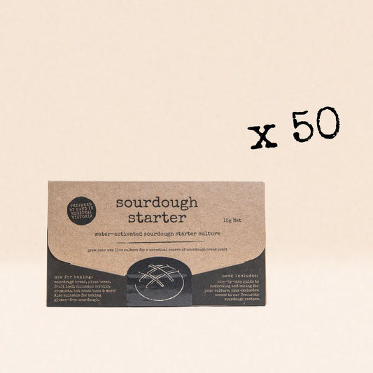 50 x Sourdough Starter Packs (Pack only)